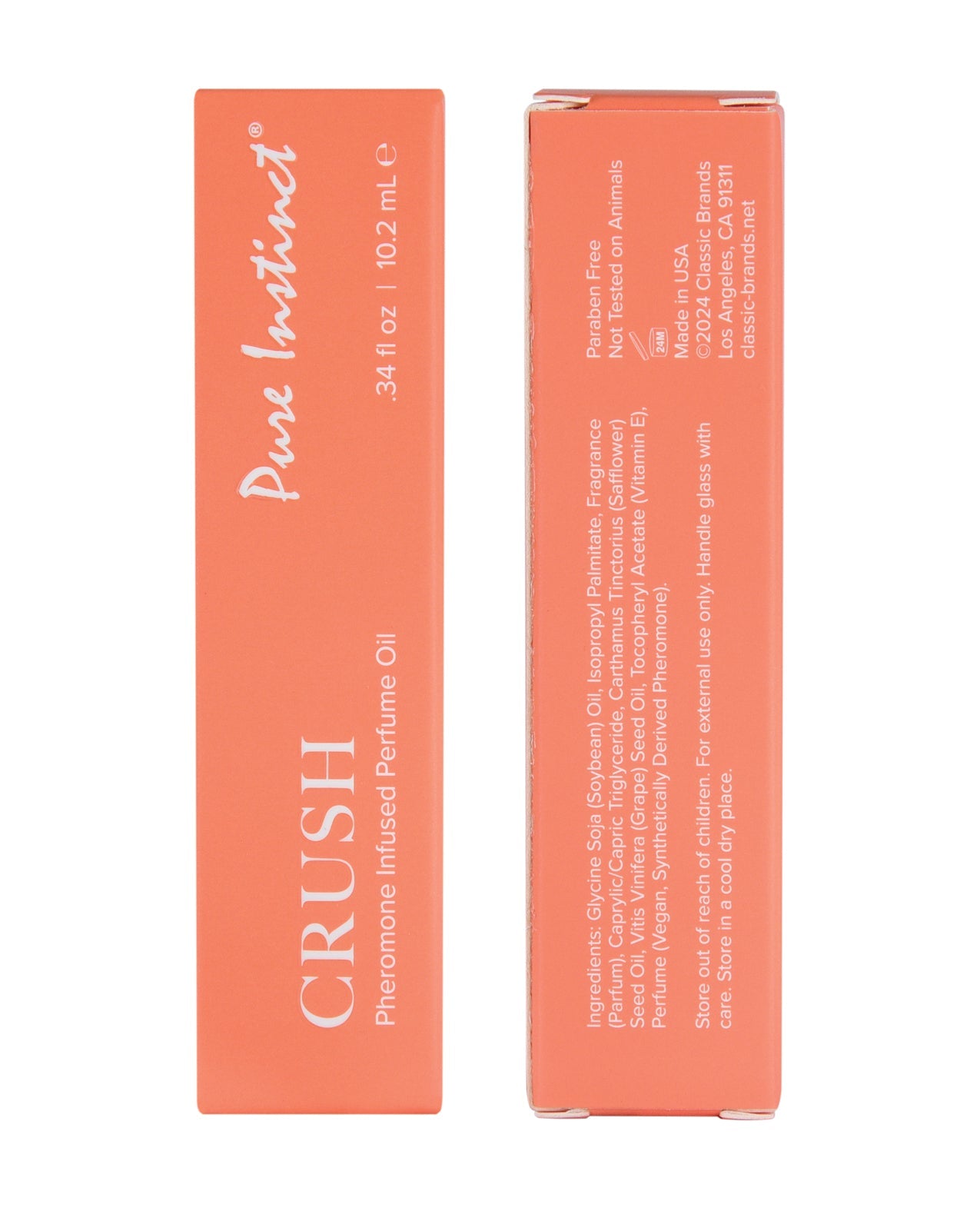 Load image into Gallery viewer, Pure Instinct Pheromone Perfume Oil Roll On Crush 10.2 ml
