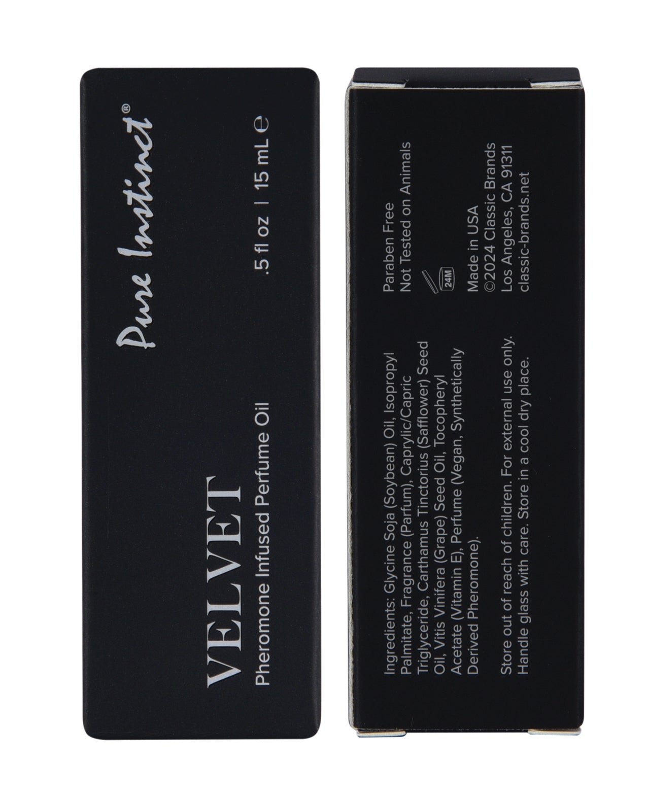 Load image into Gallery viewer, Pure Instinct Pheromone Perfume Oil Velvet 15 ml Dropper Glass