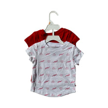 Load image into Gallery viewer, Tommy Hilfiger Toddlers Girl 2 Pcs Brand Logo Short Sleeve T-Shirt, Red/White
