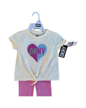Load image into Gallery viewer, DKNY | Girls  Set. Flip Sequins Short Sleeve T-Shirt and leggings
