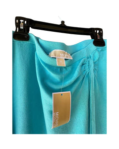 Michael Kors Cinched Waist Skirt Women's Skirt Turquoise