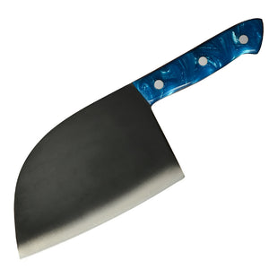 Forged Stainless Steel Blue Handle Household Chopping Kitchen Knives