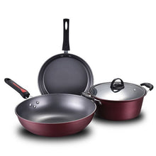 Load image into Gallery viewer, Three-Piece Cookware Non-Stick Pan Set
