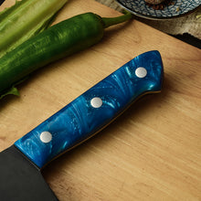 Load image into Gallery viewer, Forged Stainless Steel Blue Handle Household Chopping Kitchen Knives
