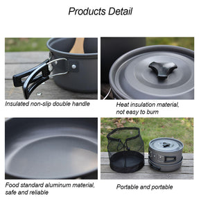 Outdoor Tableware and Cookware Set