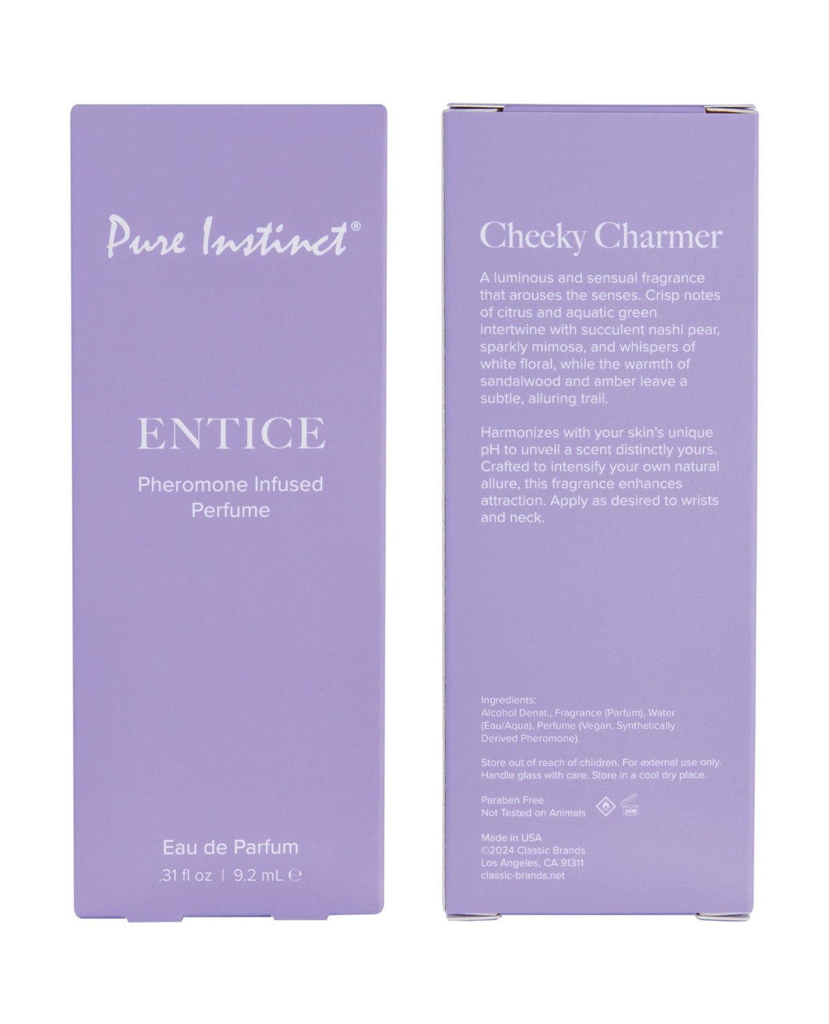 Pure Instinct Pheromone Perfume Entice 9.2 ml Spray