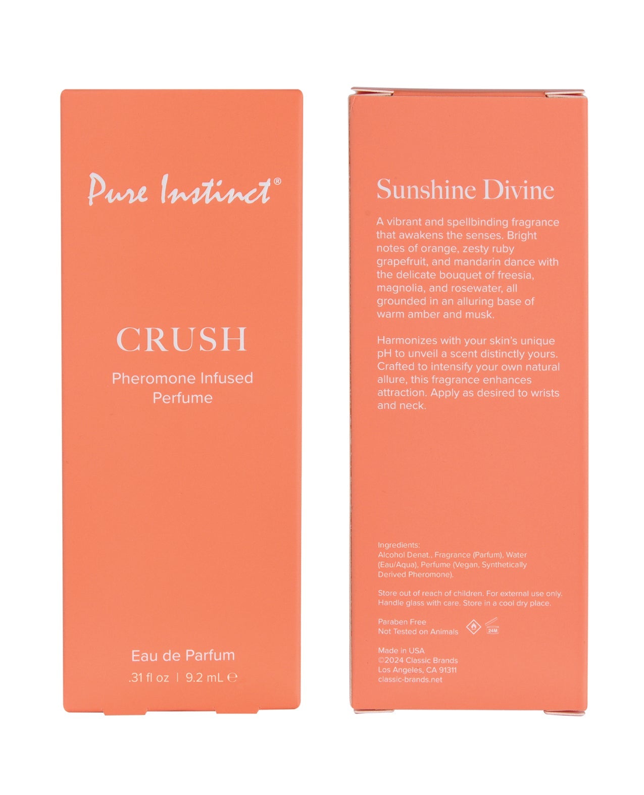 Load image into Gallery viewer, Pure Instinct Pheromone Perfume Crush 9.2 ml Spray Fragrance

