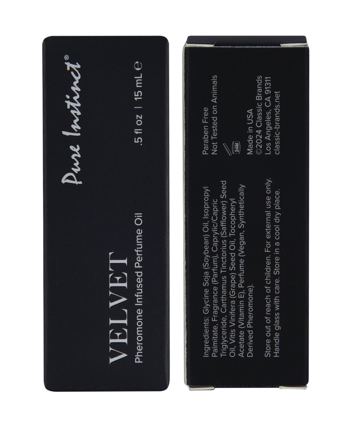 Pure Instinct Pheromone Perfume Oil Velvet 15 ml Dropper Glass