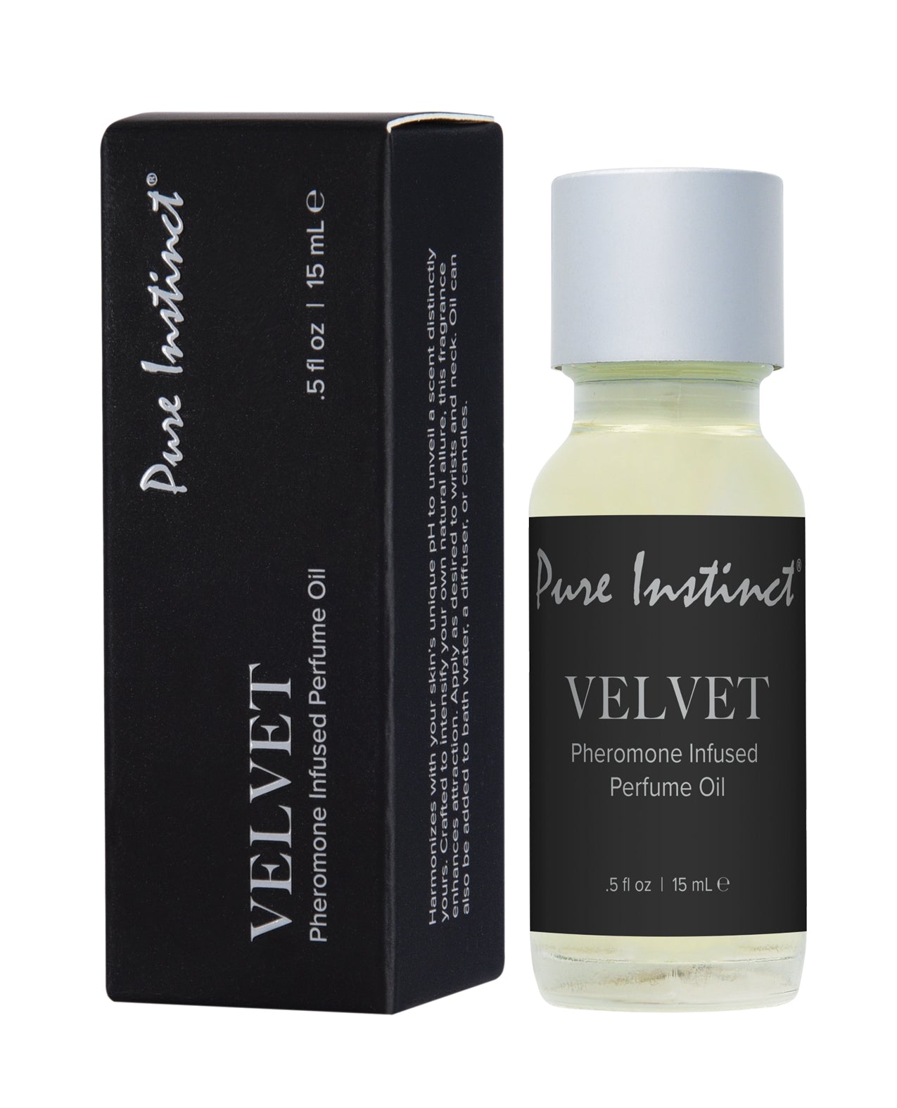 Pure Instinct Pheromone Perfume Oil Velvet 15 ml Dropper Glass