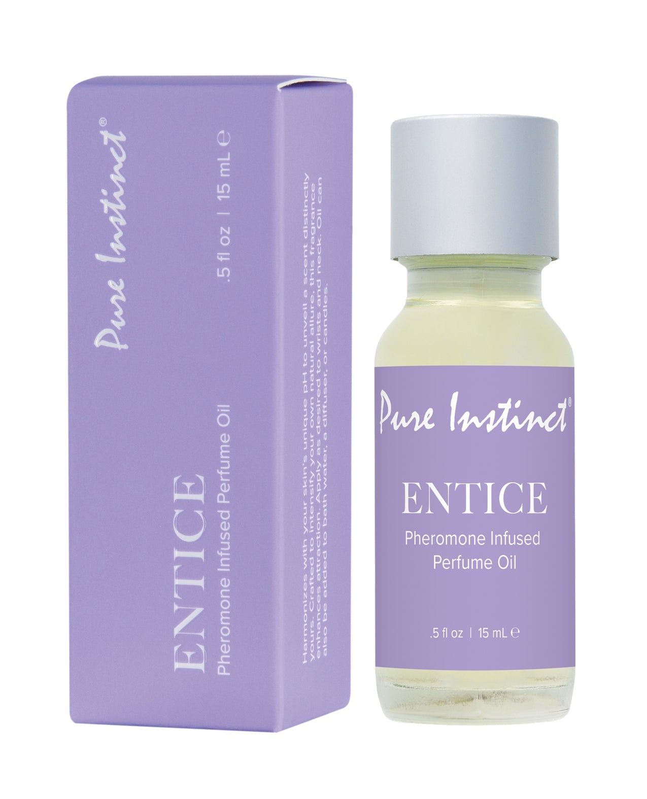 Pure Instinct Pheromone Perfume Oil Entice 15 ml Dropper Glass