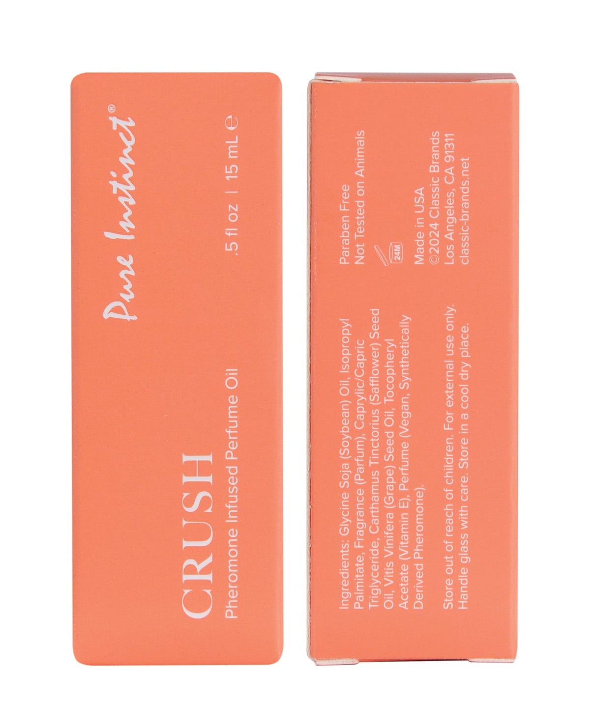 Aceite de Perfume con Feromonas Pure Instinct Crush - 15 ml con Gotero