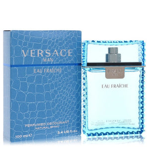 Versace Man by Versace Дезодорант-спрей Eau Fraiche для мужчин, 3,4 унции