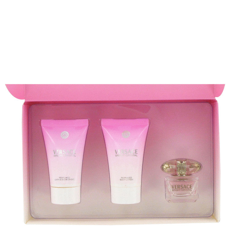 Bright Crystal by Versace Gift Set Mini EDT Shower Gel Body Lotion for Women