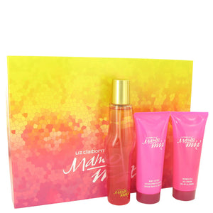 Conjunto de presente Mambo Mix de Liz Claiborne - spray Eau De Parfum de 3,4 onças + loção corporal de 3,4 onças + gel de banho de 3,4 onças para mulheres