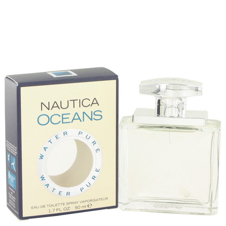 Nautica Oceans Eau De Toilette Spray 1.7 Onça Para Homens Fragrância Aquática Sem Álcool