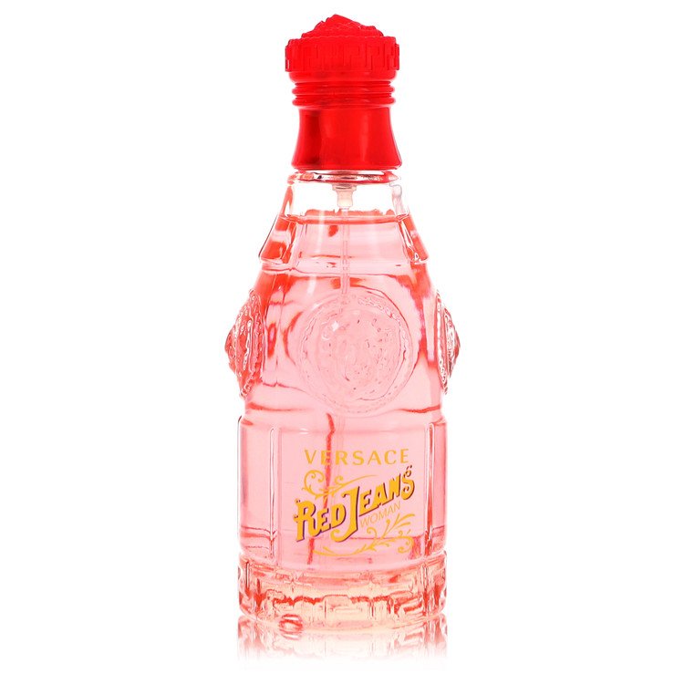 Rote Jeans von Versace Eau De Toilette Spray Unboxed 2,5 Unzen für Damen
