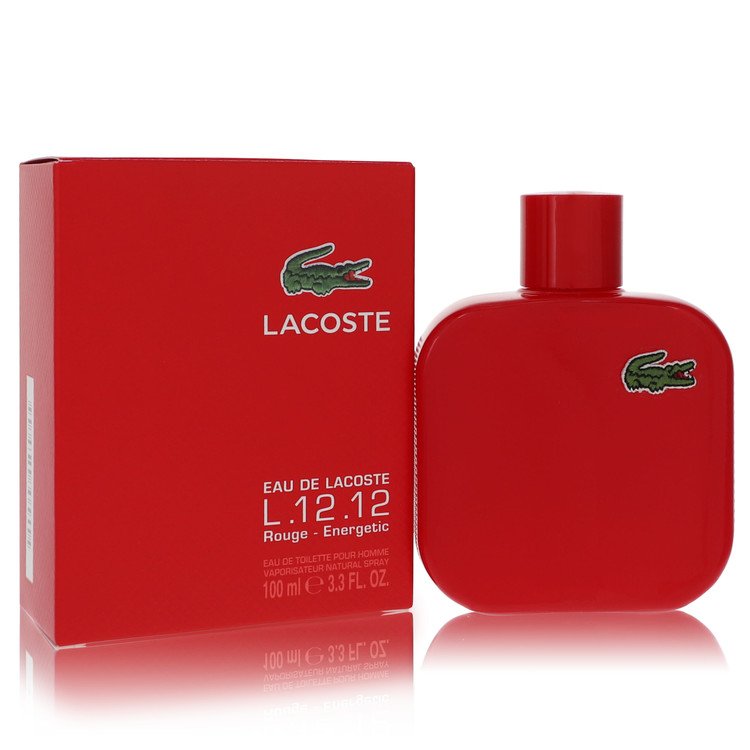 Lacoste Eau De Lacoste L12 12 Rouge Eau De Toilette Spray 3.3 Oz Para Hombres