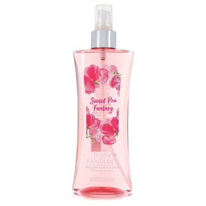 Body Fantasies Signature Pink Sweet Pea Fantasy by Parfums De Coeur Body Spray 8 oz for Women