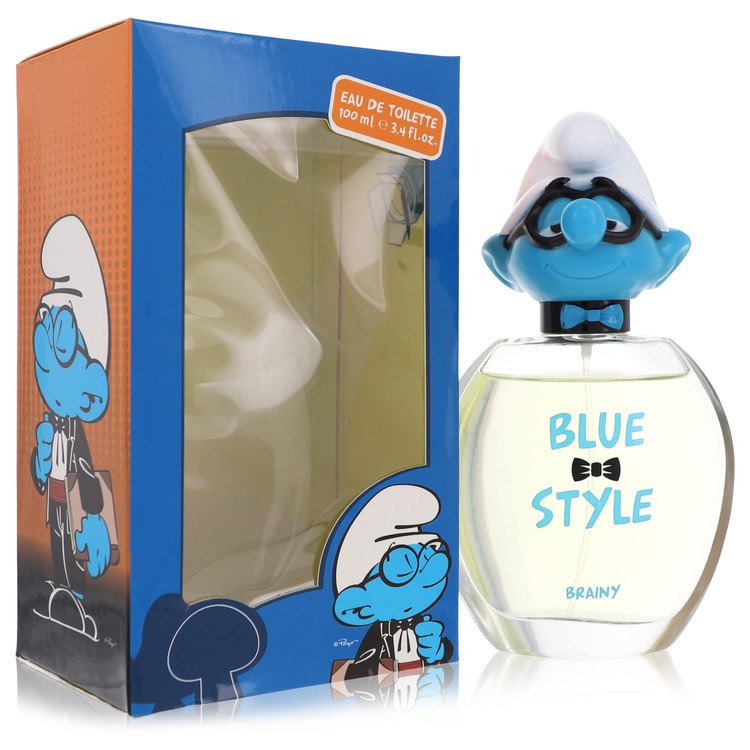 Les Schtroumpfs Style Bleu Brainy Eau de Toilette Spray 3.4 Oz Pour Hommes