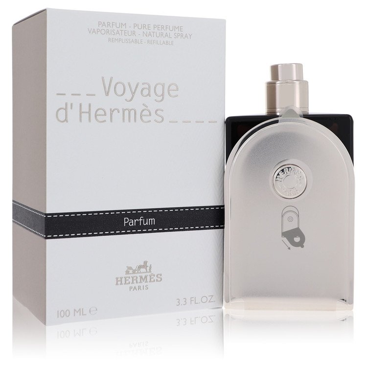 Voyage D'Hermes par Hermes Parfum Pur Rechargeable (Unisexe) 3,3 oz pour hommes
