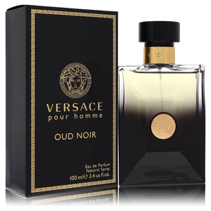 Versace Pour Homme Oud Noir de Versace Eau De Parfum Spray 3.4 oz pentru bărbați