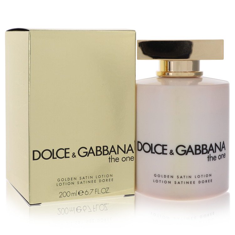 Loción satinada dorada The One de Dolce & Gabbana, 6,7 oz para mujer
