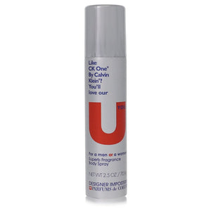 Designer Imposters U You von Parfums De Coeur Deodorant Body Spray (Unisex), 2,5 oz für Frauen