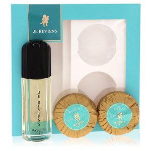 Je reviens by Worth Set de regalo: eau de toilette en spray de 1,7 oz + 2 jabones de 2,6 oz para mujer