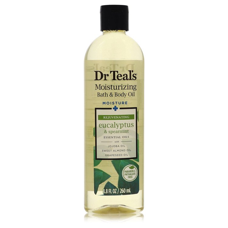 Dr Teal's Bath Additive Eucalyptus Oil marki Dr Teal's Pure Epson Salt Body Oil Relaks i ulga z eukaliptusem i miętą zieloną 8,8 oz dla kobiet