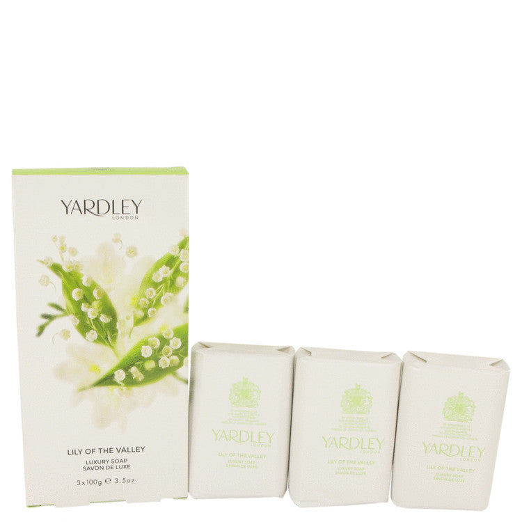 Lily of The Valley Yardley by Yardley London 3 x 3.5 oz Soap 3.5 oz for Women