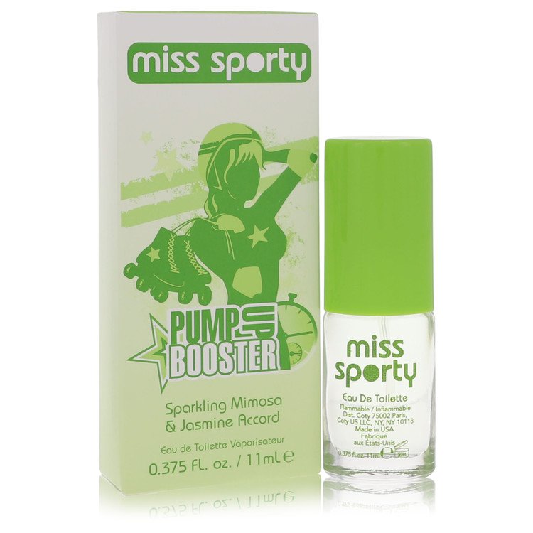 Miss Sporty Pump Up Booster от Coty Sparkling Mimosa & Jasmine Accord Туалетная вода-спрей 0,375 унции для женщин