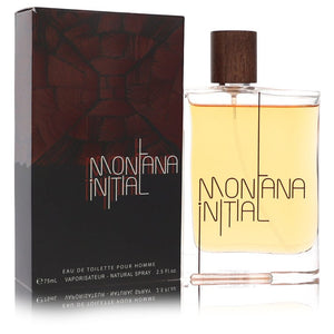 Montana Initial da Montana Eau De Toilette Spray 2,5 onças para homens