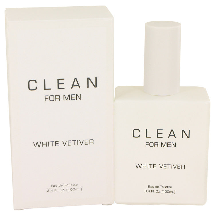 Clean White Vetiver da Clean Eau De Toilette Spray 3,4 onças para homens