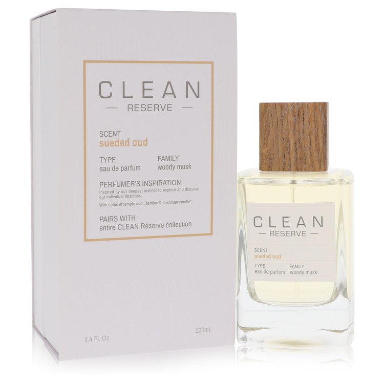 Clean Sueded Oud par Clean Eau De Parfum Spray 3,4 oz pour femmes