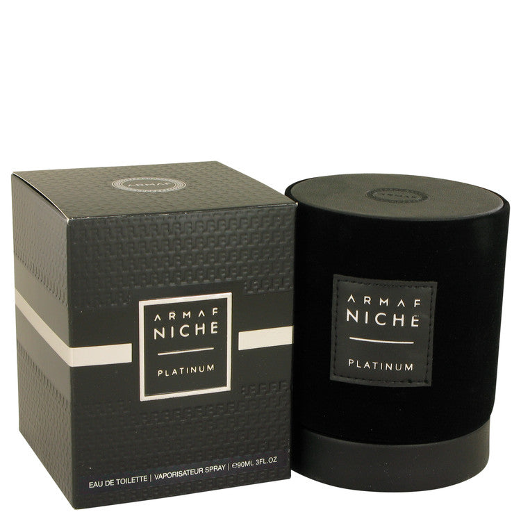 Armaf Niche Platinum Eau De Toilette Spray 3 oz Para Hombres Fragancia Amaderada Especiada