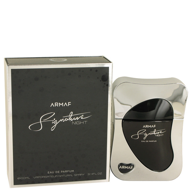 Armaf Signature Night Eau De Parfum Spray 34 Onzas Para Hombres Fragancia Amaderada y Cuero