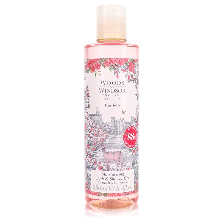 Gel douche True Rose par Woods of Windsor 8,4 oz pour femmes