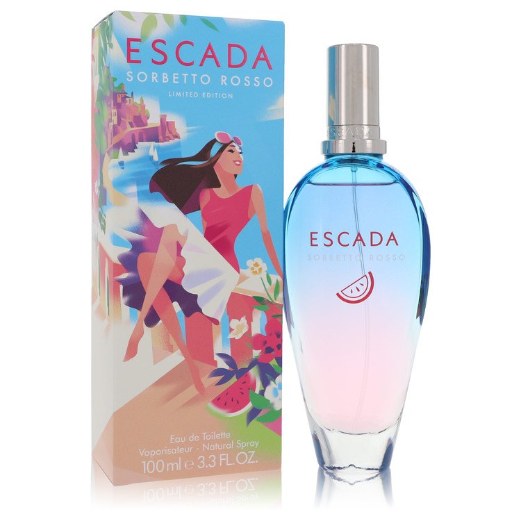 Escada Sorbetto Rosso par Escada Eau de Toilette Spray 3,3 oz pour femmes