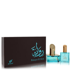 Riwayat El Misk de Afnan Eau De Parfum Spray + Spray EDP de viaje de 0,67 oz gratis 1,7 oz para mujer