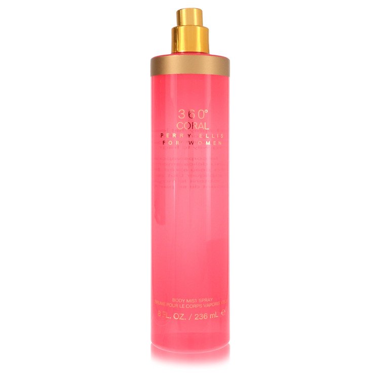 Perry Ellis 360 Coral Body Mist para Mulheres 8 oz Testador
