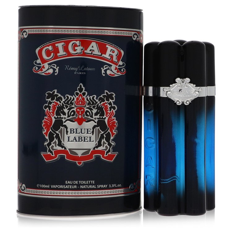 Charuto Blue Label da Remy Latour Eau De Toilette Spray 3,3 onças para homens