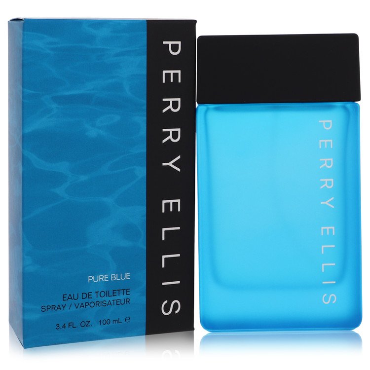 Perry Ellis Pure Blue marki Perry Ellis Woda toaletowa w sprayu 3,4 uncji dla mężczyzn