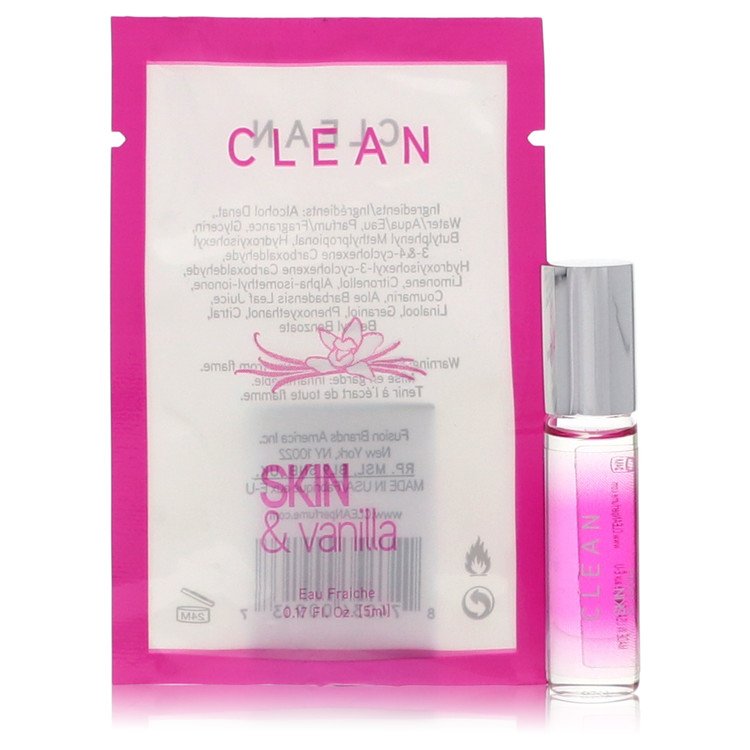 Piel limpia y vainilla de Clean Mini Eau Frachie .17 oz para mujeres