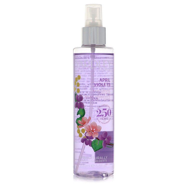 April Violets von Yardley London Body Mist 6,8 oz für Frauen