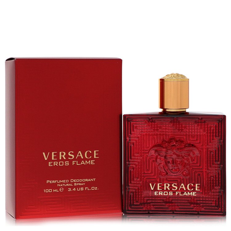 Versace Eros Flame by Versace Дезодорант-спрей для мужчин, 3,4 унции