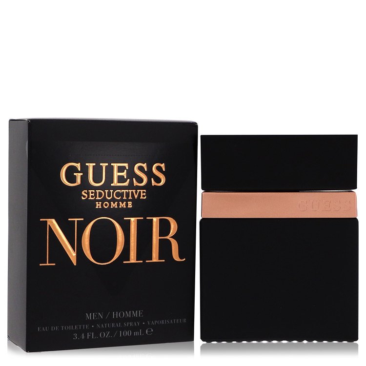 Guess Sedutor Homme Noir da Guess Eau De Toilette Spray 3,4 onças para homens