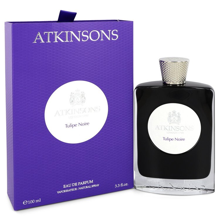 Tulipe Noire Atkinsons Eau De Parfum Spray 3.3 Oz Unissexo Fragrância Floral Cremosa para Mulheres e Homens