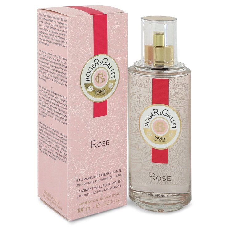Spray d'eau parfumée Bien-être Rose par Roger & Gallet 3,3 oz pour femmes