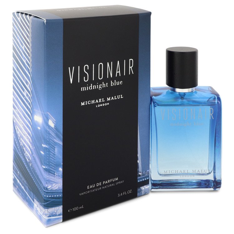 Visionair Midnight Blue de Michael Malul Eau De Parfum Spray 3.4 oz pentru bărbați