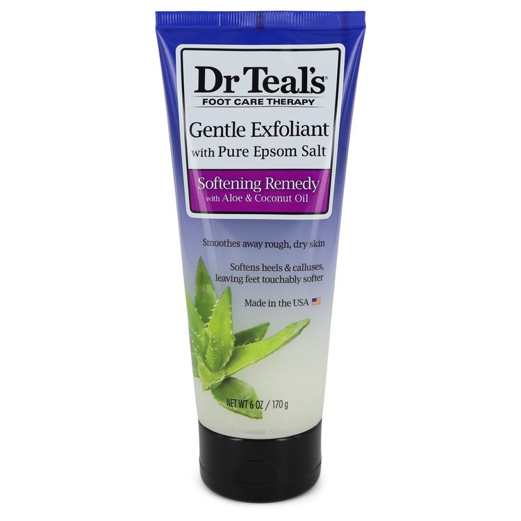 Dr Teal's Sanftes Peeling mit reinem Epson-Salz von Dr Teal's Sanftes Peeling mit reinem Epsom-Salz Weichmachendes Mittel mit Aloe & Kokosöl (Unisex) 6 oz für Frauen